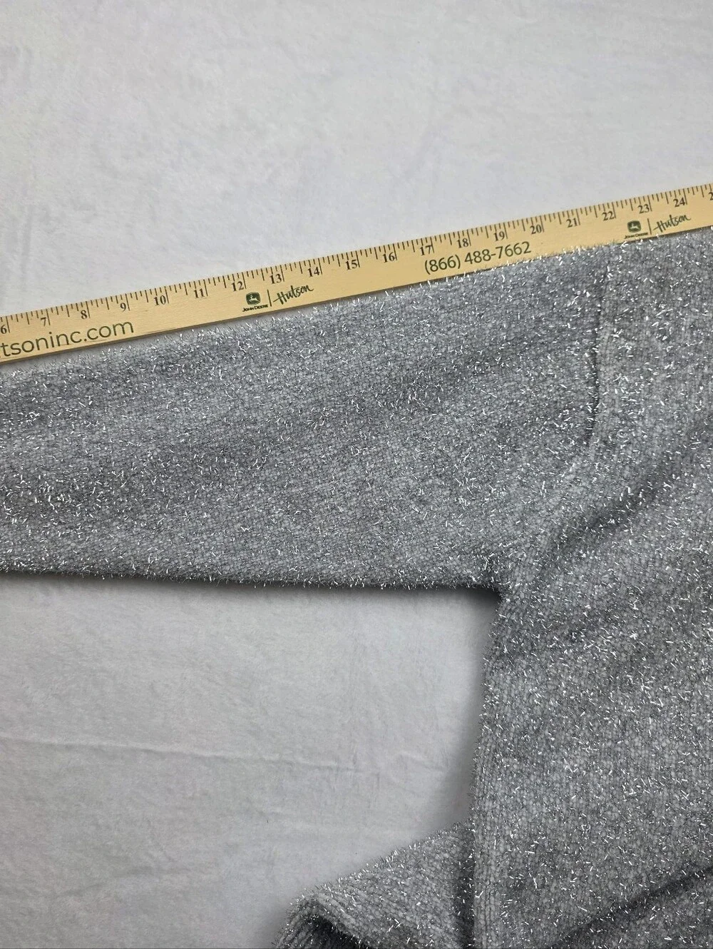J. Crew Silver Metallic Tinsel Crewneck Sweater Women's Size Large
